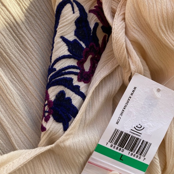 NWT Karen Kane Blouse size L Retro Style - Picture 10 of 16